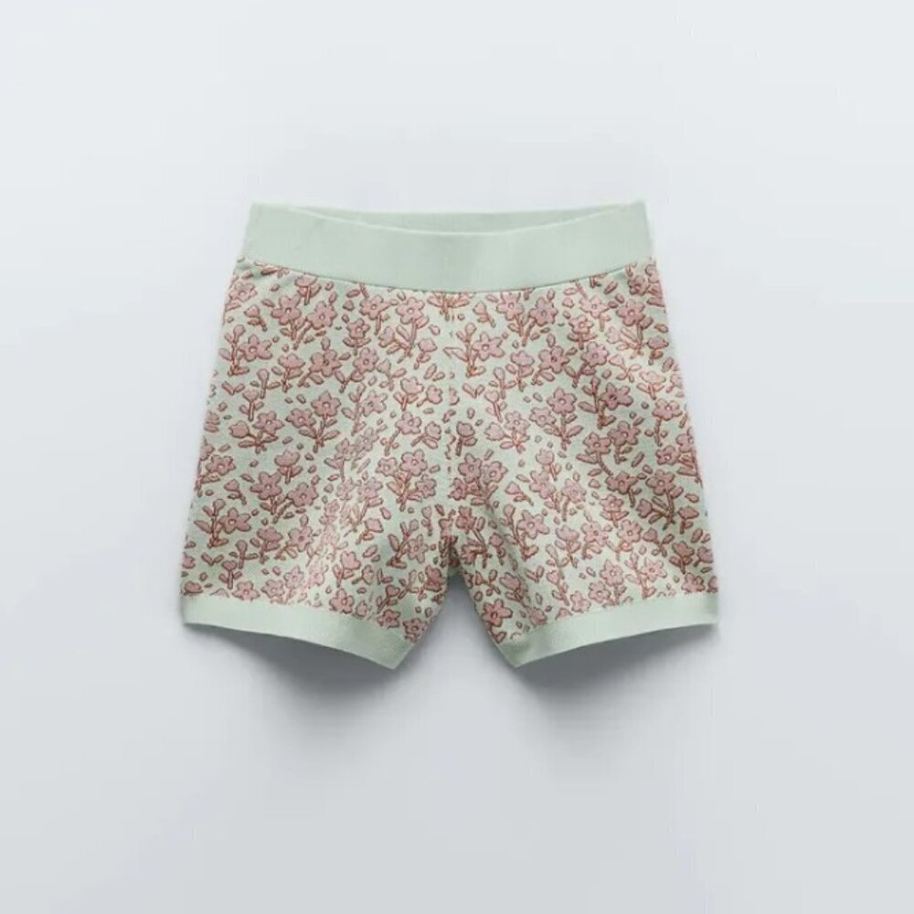 ZARA Women's Printed Butt Lifter Boxer Shorts SIZE M 1822/011/933